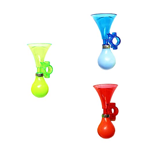 Manually Bike Bugle Loudspeaker Siren Hooter Snail Air Horn Cycle Horn for Boys Girls Accessory 3 Pcs