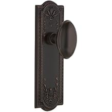 Nostalgic Warehouse Meadows Plate Passage Homestead Door Knob in Timeless Bronze