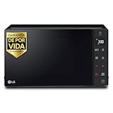 LG MH7235GPS - Microondas con Grill 2 en 1, 32L, Smart Inverter 1200 W, Panel Táctil y Giratorio, Cocina Rápida y Uniforme, Display LED, Easy Clan, Ahorro Energético, Negro
