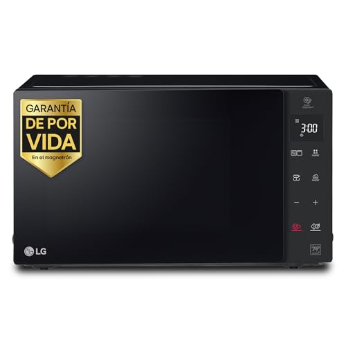 LG MH7235GPS - Microondas con Grill 2 en 1, 32L, Smart Inverter 1200 W, Panel Táctil y Giratorio, Cocina Rápida y Uniforme, Display LED, Easy Clan, Ahorro Energético, Negro