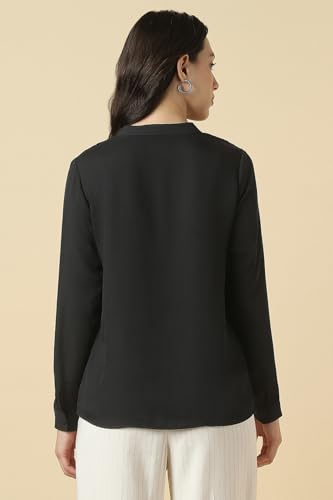 Image of Allen Solly Women's V-Neck Top | Full Sleeve | Regular Fit | Soft Comfortable Fabric | Everyday Casual Essential
