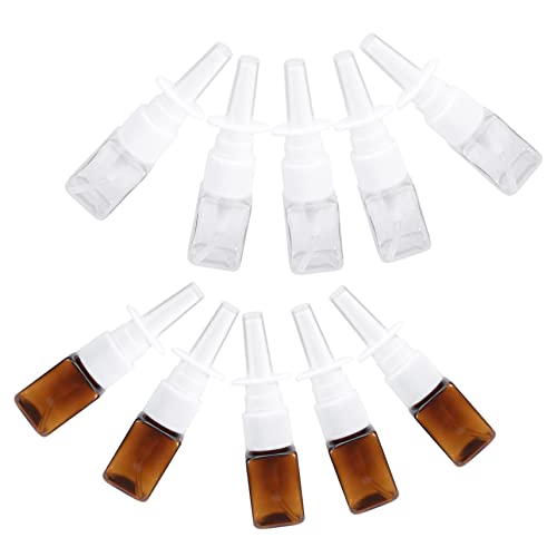 Baluue 50 Pcs Rhinitis Spray Bottle White Spray Bottle Plastic Spray Bottles Plastic To Go Containers Nasal Sprayers Vial Nasal Spray Container Saline Water Sprayer Spray Mister Bottle #TOP4