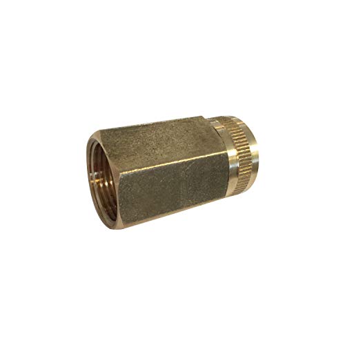 Evita enredos con el conector de latón doble giratorio Sun Joe de 3/4 pulgadas XL 5