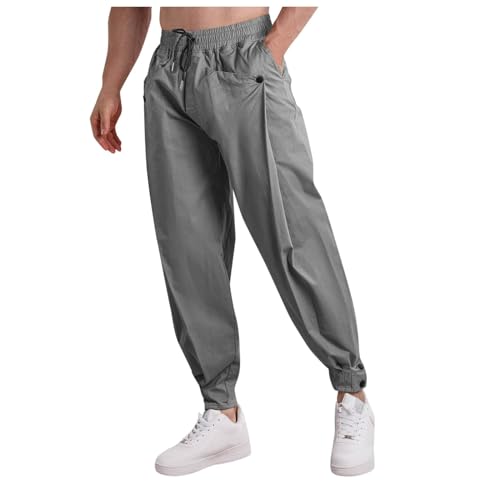 Pantalon de Jogging Homme ample style streetwear avec multipoches fonctionnelles