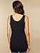 Motherhood Maternity Women's Sleeveless Scoop Neck Side Ruched Pregnancy Tank Top-2 Pack, Black/White, Large