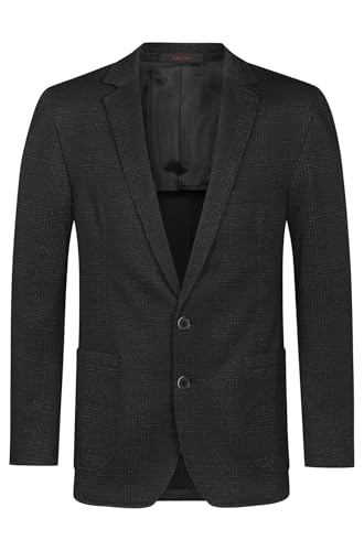 GREIFF Corporate Sakko Herren Casual Regular Glencheck Anthrazit 110