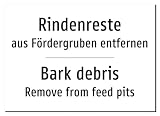 56540-DEEN-T-07 | Rindenreste Schild/Aufkleber – Deutsch Englisch,