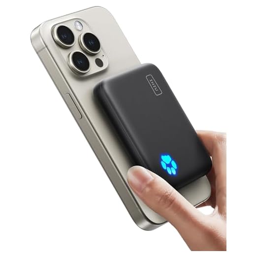INIU for Magsafe Portable Charger, Small 10000mAh 20W PD Magnetic Power Bank, USB C in&Out Wireless Battery Pack Phone Charger, Only for iPhone 16/16 Plus/16 Pro/16 Pro Max, iPhone 15/14/13/12 Series