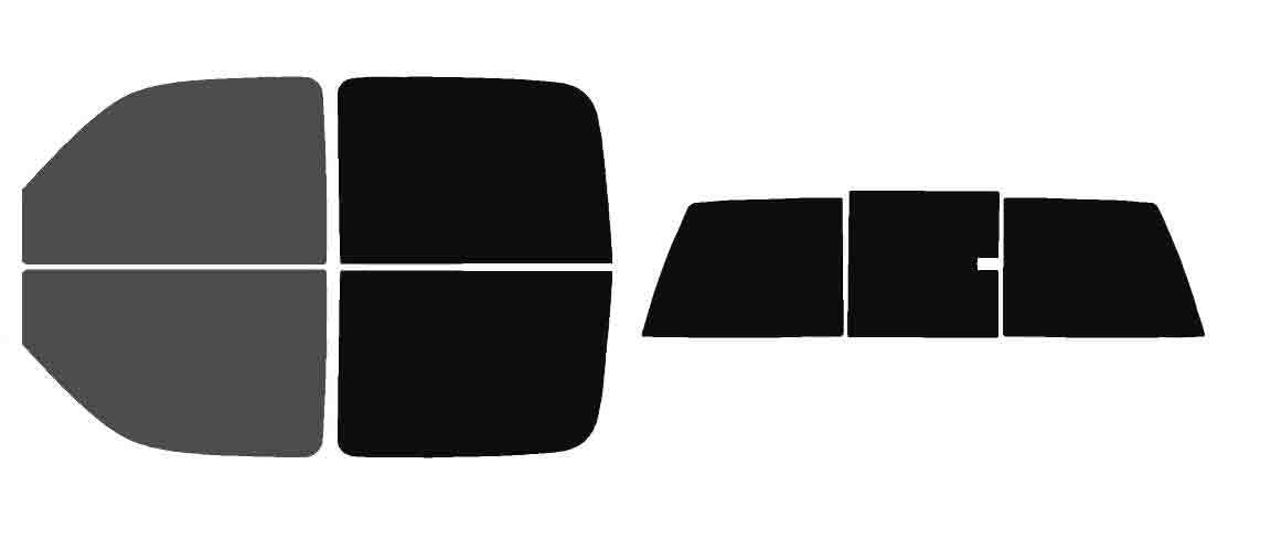 The Tint Effect Precut Window Tint Kit Compatible with Chevrolet Silverado 1500 Crew Cab Truck (1999-2006) &amp; (2007 Classic)(Full Truck 30% Front / 5% Rear and 3 piece Slider) Automotive Film