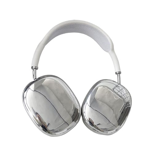 GUAYQAT - Airpods MAX�w�b�h�z���P�[�X�A���킢���i�q��TPU�ی�P�[�X �X�^�[�����O�V���o�[ Airpods MAX 2�Ή� ���̎q�p �����p (�V���o�[)