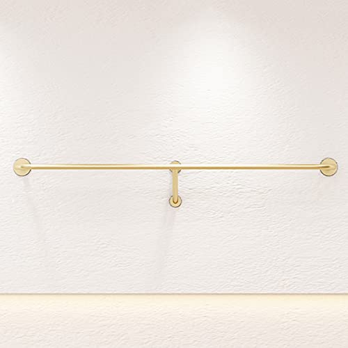 Household items Riel para colgar ropa montado en la pared Perchero para ropa, Perchero para tienda de ropa para hombres y mujeres Soporte de exhibición de metal, Percheros dorados comerciales Cover