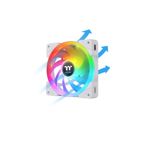 Image of Thermaltake SWAFAN EX14 RGB White (3-Fan Pack) PC Case Fan CL-F162-PL14SW-A FN1913