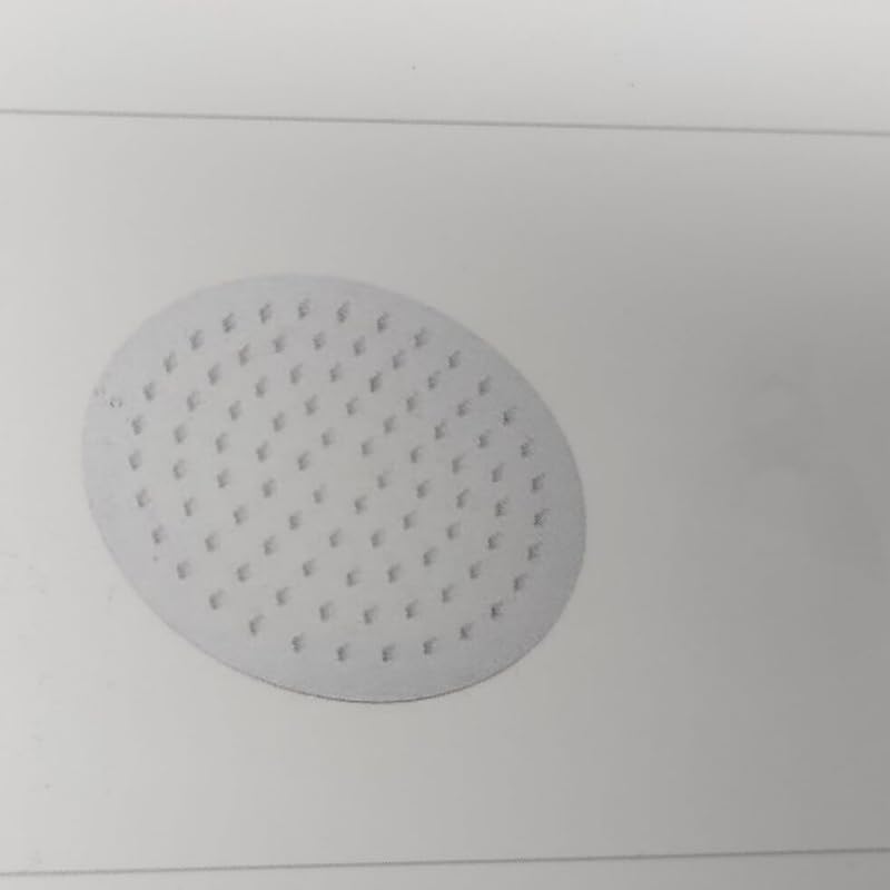 IMPALLI Alcachofa de ducha grande redonda de acero alcachofa para ducha acabado cromado alcachofa ducha antical fácil instalación (25 cm)