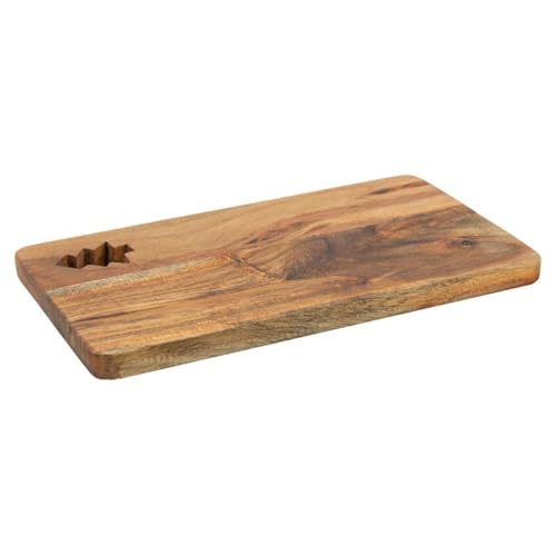 AUBRY GASPARD - Planche À Découper en Acacia Huilé avec Découpe Sapin - Dimensions 27 X 15 cm - Épaisseur 1,5 cm - Matériau Durable et Élégant -...