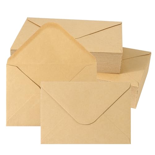 YiliYa ‌Briefumschläge 110 Stück Brief-Umschläge aus ‌120 g/m² Papier‌ DIN C6 162 × 114cm ohne Fenster für ‌Hochzeitseinladungen‌ Grußkarten Kuverts Geschenkkarten