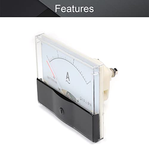 Image of Fielect AC 0-3A Analog Current Panel 44L1 Amp Ammeter Gauge Meter 1.5 Accuracy for Auto Circuit Measurement Tester