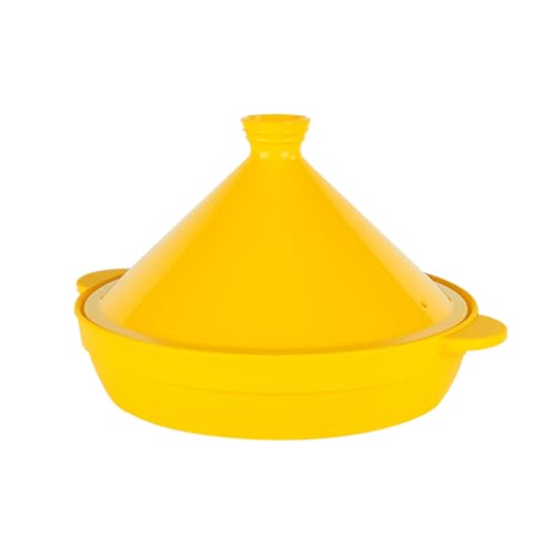 Silicone Tajine Steamer for Microwave Cooking – Durable, Nutrient-Retaining, Made in Korea (Yellow)