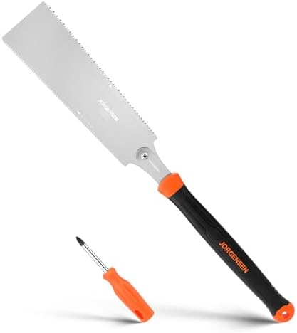 JORGENSEN Scie Japonaise à Main Double Tranchant, Lame SK5 250mm ...