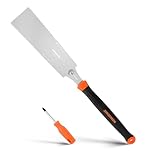 JORGENSEN 250 mm Japanese Pull Saw Double Edged Hand Saw 18 and 7 to 12 TPI Fine Cut Saw for Woodworking DIY and Carpentry