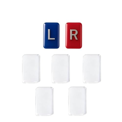 Imaging Markers with Lead Initials, Minimalist Crystal L & R Identifiers for Radiologic Technologists, Professional Imaging Markers with Initials & 5 Reusable Imaging Marker Adhesive