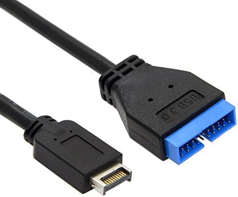 USB 3.1 Front Panel Header to USB 3.0 20Pin Header Extension Cable 20cm Compatible for ASUS Motherboard