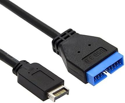 USB 3.1 Front Panel Header to USB 3.0 20Pin Header Extension Cable 20cm Compatible for ASUS Motherboard