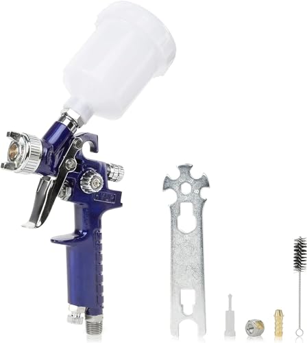 Image of NEIKO 31207A HVLP Mini Gravity Feed Air Spray Paint Gun | 1.0 mm Nozzle Size | 125 cc