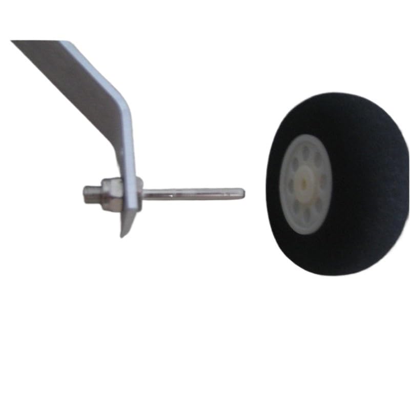 KFJHTWG 1 Paire D3 D4 D5 Arbre De Roue De Train D'atterrissage M5 M6 M8 Axe En Acier Avec écrous D'assemblage Compatible Avec Les Pièces De Bricolage De Modèle D'avion RC(D3XM5XL25