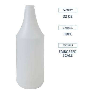Boardwalk BWK00032 32 oz. Embossed Spray Bottle - Clear (24/Carton)