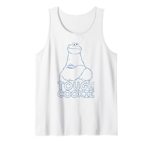 Sesame Street Cookie Monster Tough Cookie tank top o camiseta sin mangas de hombre para verano