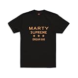 A24 Marty Supreme Dream Big Tee (US, Alpha, Medium, Regular, Regular) Black