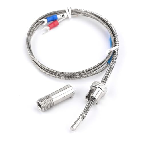 Sensor termopar tipo E de 4m con rosca M12 para controlador de temperatura de 0 a 600 °C 4