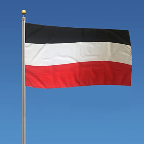 U24 Tischflagge Deutschland Schwarz-Weiß-Rot - 10x15 Cm Mit 30cm Höhe