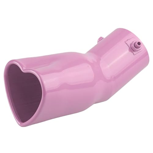 Heart Exhaust Tip, Heart Exhaust Tip, 2.5 Inch Inlet Shaped Car Pipe, Muffler Stainless Steel Straight Tail Pipe Tips Car Accessories, Straight Kit