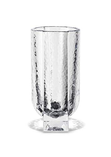 Holmegaard Vase H20 cm Forma im Bauhaus-Stil Skulptural für Blumen, klar