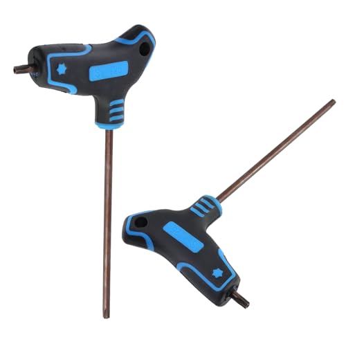 Image of Antrader T25 Torx Screwdriver,Anti Tamper Proof Torx Key,S2 Steel Non-Slip T-Handle Dual End Wrench-2Pcs (Blue)