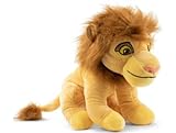 Peluche Roi Lion : Mufasa. Peluche Le Roi Lion : Simba Le Lion 30 cm - Set Doudou Licence Enfant avec Carte Animal