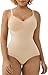 SHAPERX Donna Bodysuit Body Contenitivo Modellante Intimo Snellente Shaper Seamless Shaping Figura Formante Corpetto Shapewear, UK-SZ5213-Beige-S/M