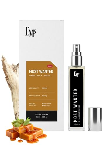 Image of EM5 Most Wanted Perfume for Men | Eau de Parfum Spray | Vanilla Woody Warm Spicy Fragrance | Luxury Gift for Him | 15 ml