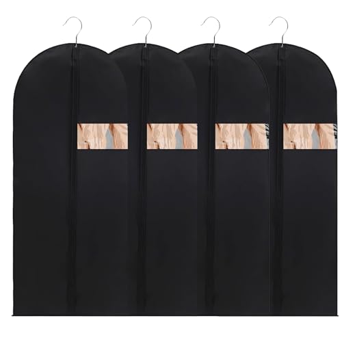 Chumix 4 Pezzi Custodie per Abiti 120x60CM, Borsa Porta Abiti