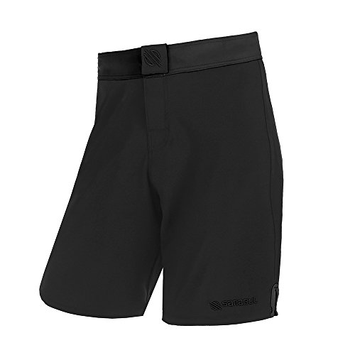 Sanabul Essential MMA BJJ Cross Training Workout Shorts (32 inch W, Black)