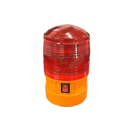 Feu d'avertissement de chantier rechargeable rouge et jaune pour sécurité routière