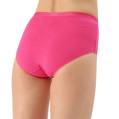 Image of Amante Solid Cotton Full Brief Panty Pack(Pack of 3)