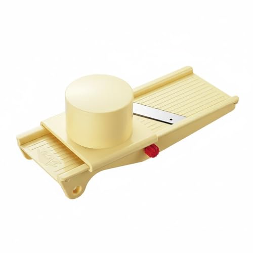 Image of Ace All-Time Vegetable & Dry Fruit Slicer - 420J2 Stainless Steel Blade (54-55 HRC), Heavy Duty ABS Body, Manual Kitchen Slicer with 8-Inch Tray & Holder Cup