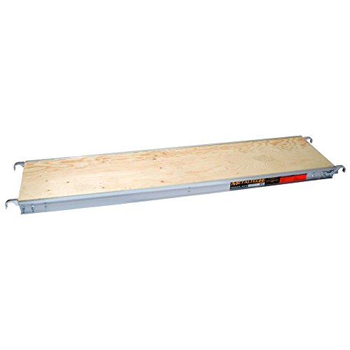 Metaltech M-MPP719 7 ft. x 19 in. Aluminum Scaffold Platform with Plywood Deck, 7 