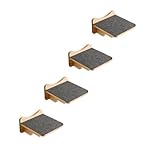 Picture of SHENGOCASE 9.8" x 9.8" Solid Wood Wall Mounted Large Cat Steps, Furniture, Shelves, Stairs, Perch