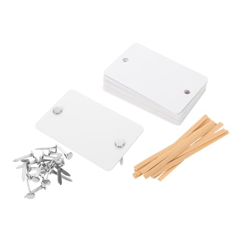 OFFSCH Etiquetas Acrílicas para Cestas 10 Piezas 7.6 X 5 Cm Reutilizables con Bridas y Clavos para Organización de Despensa, Almacenamiento en Hogar y Picnic