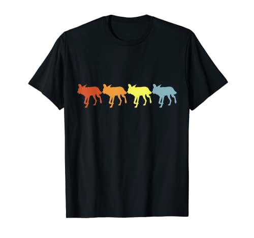 Lycaon Vintage Cool Lycaon Joli amateur d'animaux Lycaon des années 60 et 70 T-Shirt
