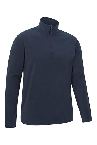 Mountain Warehouse Camber Ii Mens Half-Zip Fleece - Lightweight & Quick Dry Microfleece - Autumn, Winter, Outdoors Navy M - 5
