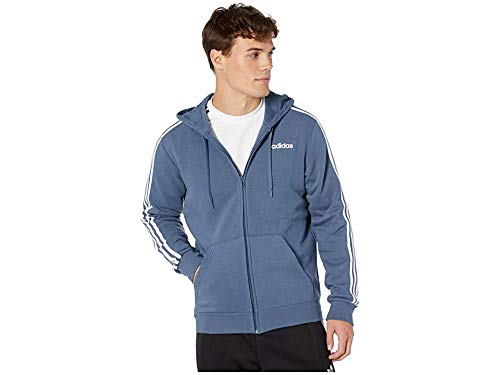 Image of adidas mens Essentials 3-stripes Fleece Hoodie